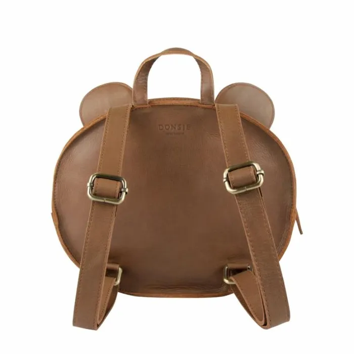 Donsje Amsterdam Backpacks Boys Umi Schoolbag Cognac Classic Leather