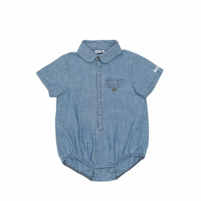 Donsje Amsterdam Bodysuits and Playsuits Baby Clode Bodysuit Sky Blue