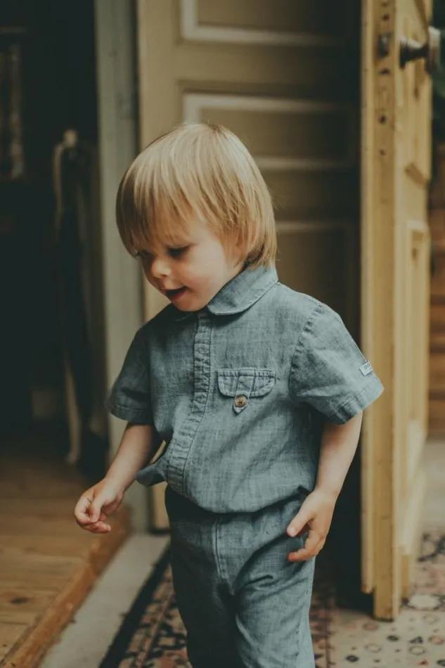 Donsje Amsterdam Bodysuits and Playsuits Baby Clode Bodysuit Sky Blue