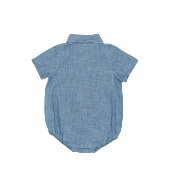 Donsje Amsterdam Bodysuits and Playsuits Baby Clode Bodysuit Sky Blue