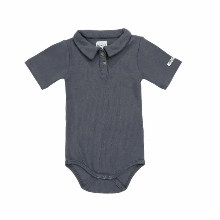 Donsje Amsterdam Bodysuits and Playsuits Baby Milo Bodysuit Dark Spruce