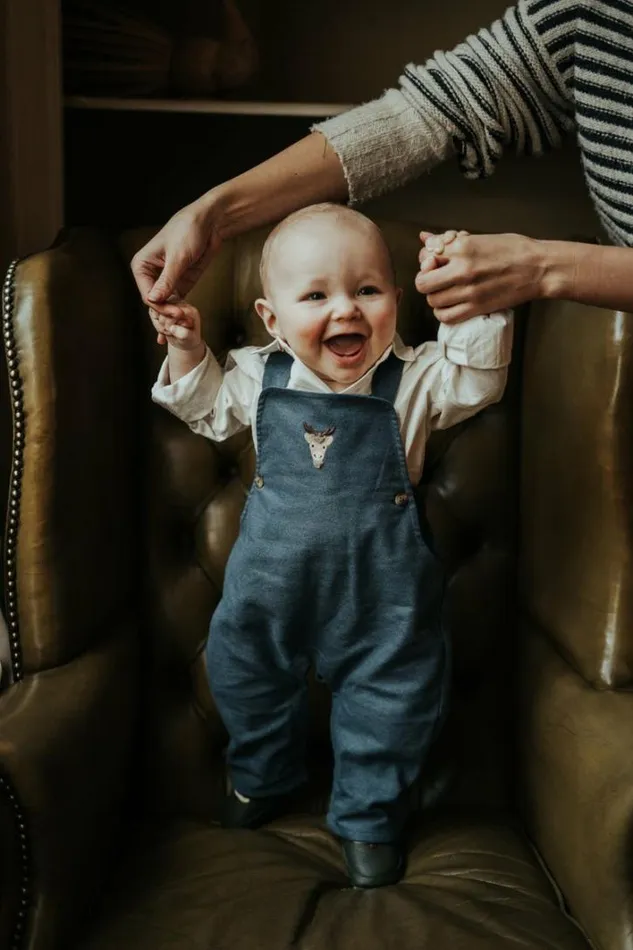 Donsje Amsterdam Bodysuits and Playsuits Baby Mosie Overalls Vintage Blue