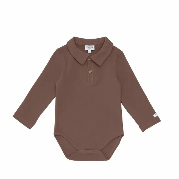 Donsje Amsterdam Bodysuits and Playsuits Baby Paulo Bodysuit Toffee