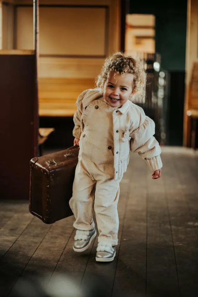 Donsje Amsterdam Bodysuits and Playsuits Baby Shoue Overalls Sand