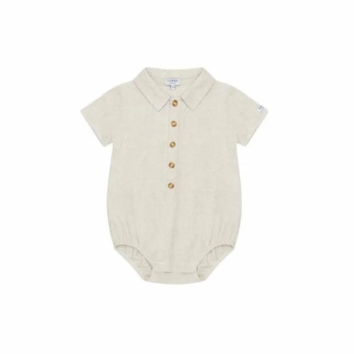 Donsje Amsterdam Bodysuits and Playsuits Baby Ulec Romper Birch Melange