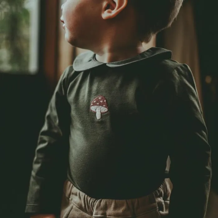 Donsje Amsterdam Bodysuits and Playsuits Baby Voda Bodysuit Forest Green