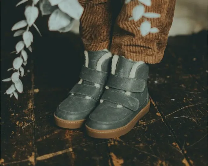 Donsje Amsterdam Boots Boys Clenn Boots Petrol Leather