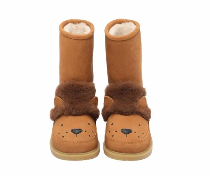 Donsje Amsterdam Boots Boys Wadudu Exclusive Boots Camel Betting Leather