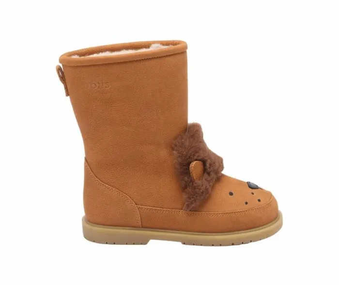 Donsje Amsterdam Boots Boys Wadudu Exclusive Boots Camel Betting Leather
