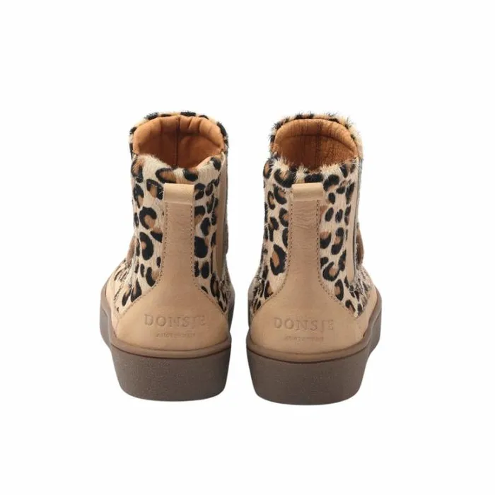 Donsje Amsterdam Boots Girls Thuru Exclusive Leopard Spotted Cow Hair