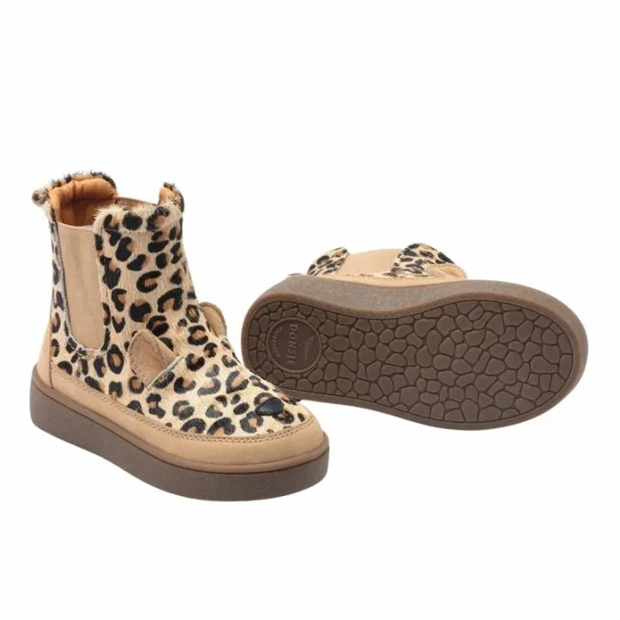 Donsje Amsterdam Boots Girls Thuru Exclusive Leopard Spotted Cow Hair