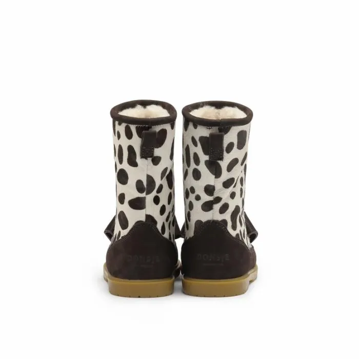 Donsje Amsterdam Boots Girls Wadudu Exclusive Boots Spotted Cow Hair