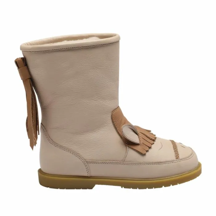 Donsje Amsterdam Boots Girls Wadudu Special Boots Ivory Leather