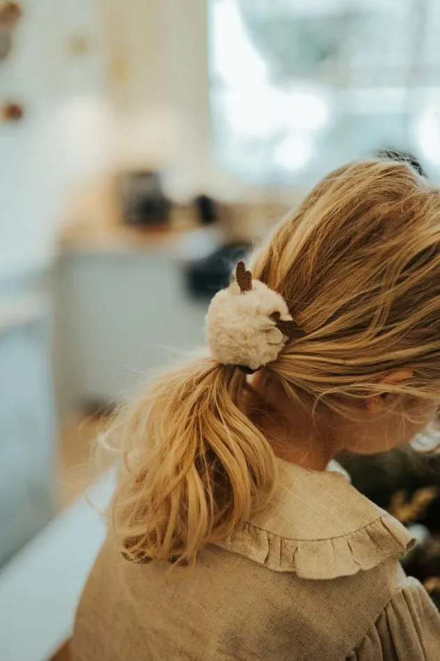 Donsje Amsterdam Clips Boys Ploto Hairclip Light Beige Soft Faux Fur