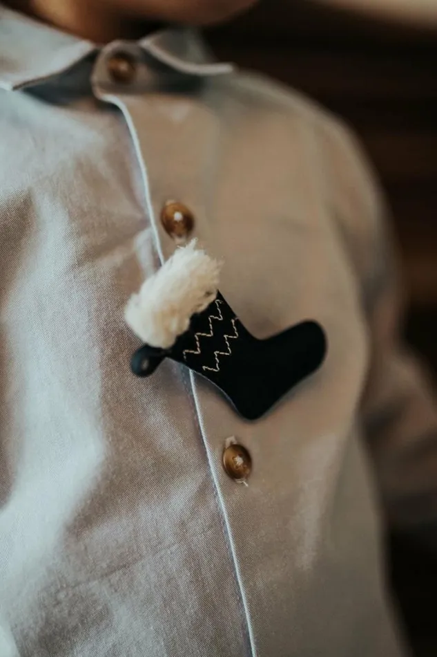 Donsje Amsterdam Clips Boys Wonda Hairclip Navy Nubuck