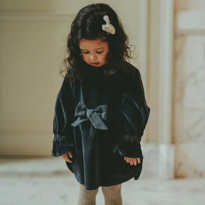 Donsje Amsterdam Dresses and Skirts Girls Beluze Dress Blue Marine