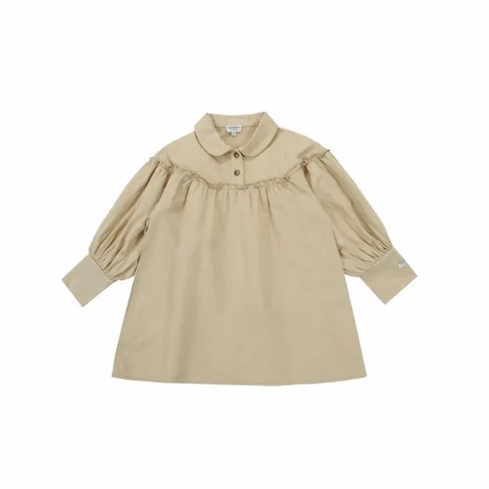 Donsje Amsterdam Dresses and Skirts Girls Daka Dress Biscuit