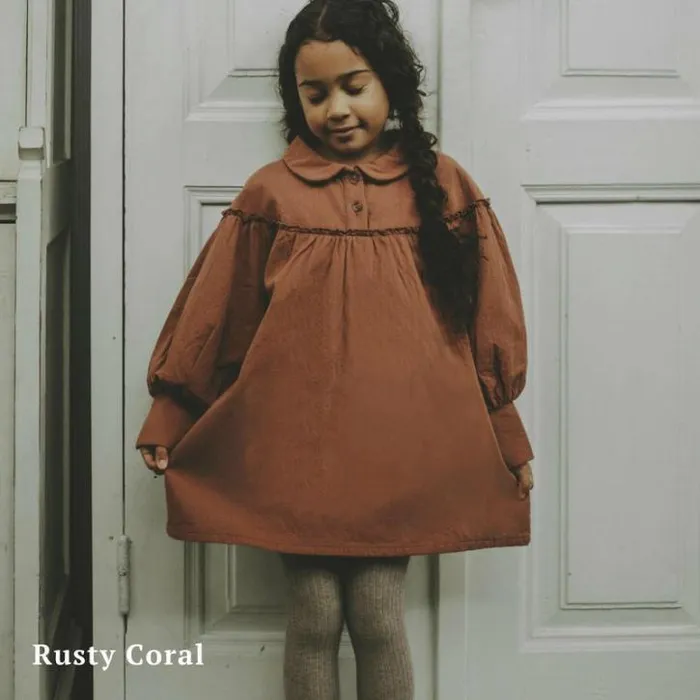 Donsje Amsterdam Dresses and Skirts Girls Daka Dress Biscuit