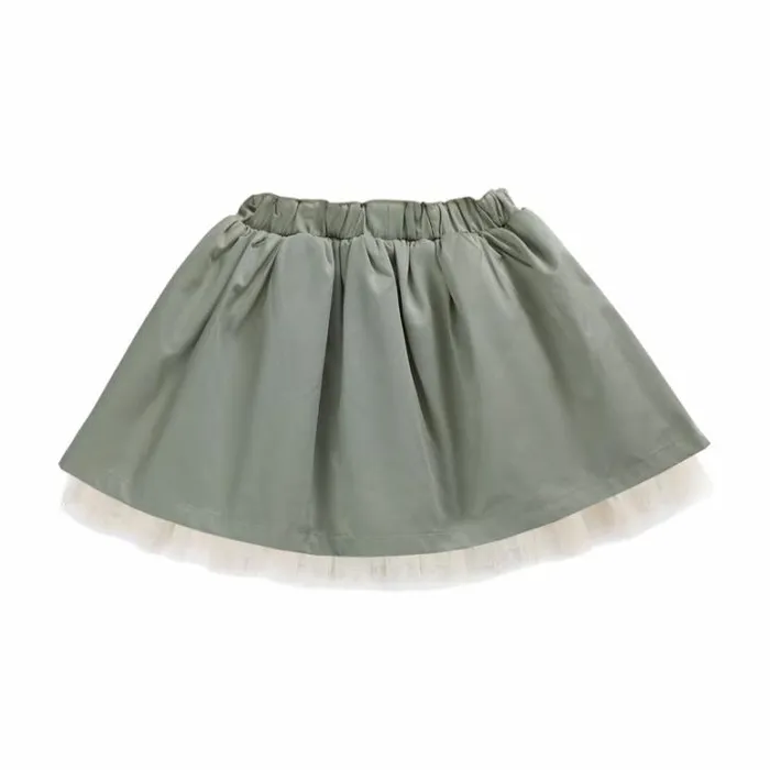 Donsje Amsterdam Dresses and Skirts Girls Kylie Skirt Silvery Sage