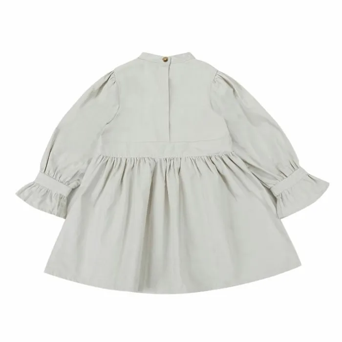 Donsje Amsterdam Dresses and Skirts Girls Muza Dress Soft Grey