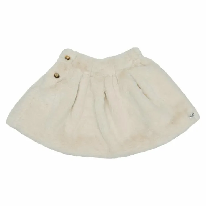 Donsje Amsterdam Dresses and Skirts Girls Qisabelle Skirt Off White Teddy