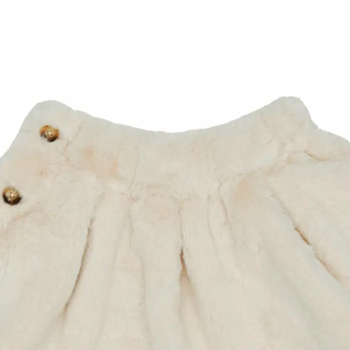 Donsje Amsterdam Dresses and Skirts Girls Qisabelle Skirt Off White Teddy