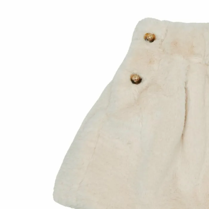Donsje Amsterdam Dresses and Skirts Girls Qisabelle Skirt Off White Teddy