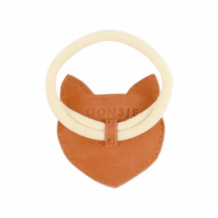 Donsje Amsterdam Hair Accessories Girls Josy Classic Hair Tie Maple Nubuck