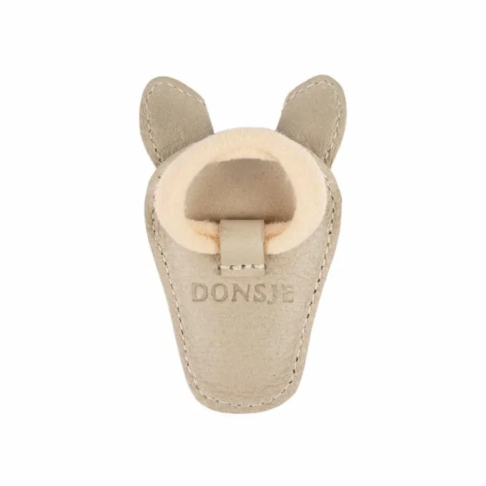 Donsje Amsterdam Hair Accessories Girls Josy Special Hair Tie Ivory Classic Leather