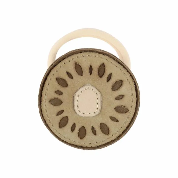 Donsje Amsterdam Hair Accessories Girls Nanoe Fruit Hair Tie Taupe Nubuck