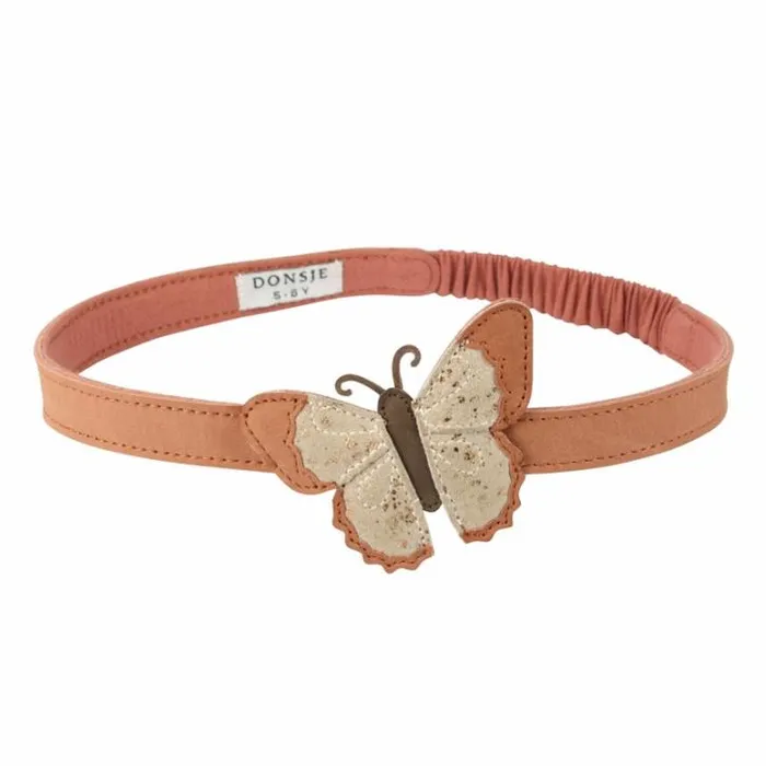 Donsje Amsterdam Hair Accessories Girls Zaza Headband Walnut Nubuck