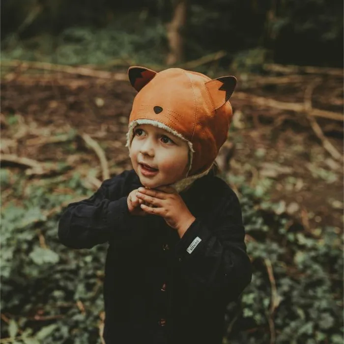 Donsje Amsterdam Hats and Mittens Boys Kapi Classic Hat Maple Nubuck