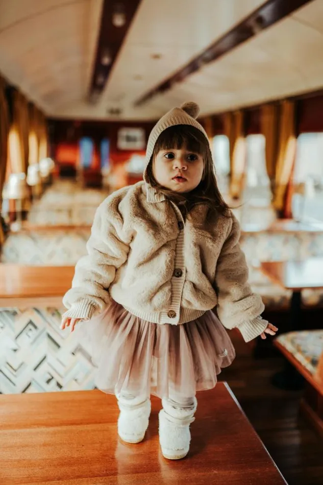 Donsje Amsterdam Jackets and Gilets Baby Birie Jacket Soft Sand Teddy