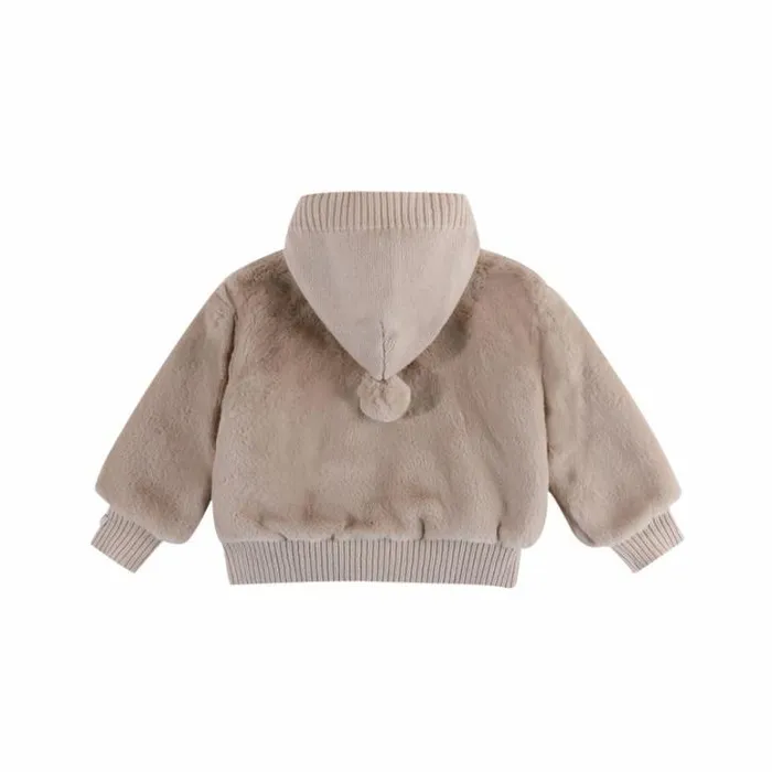 Donsje Amsterdam Jackets and Gilets Baby Birie Jacket Soft Sand Teddy