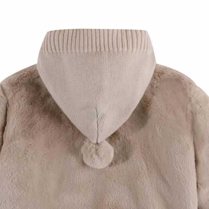 Donsje Amsterdam Jackets and Gilets Baby Birie Jacket Soft Sand Teddy