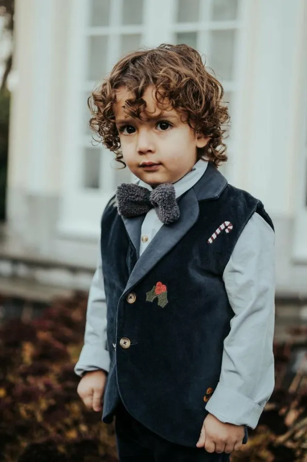 Donsje Amsterdam Jackets and Gilets Baby Mauck Gilet Blue Marine