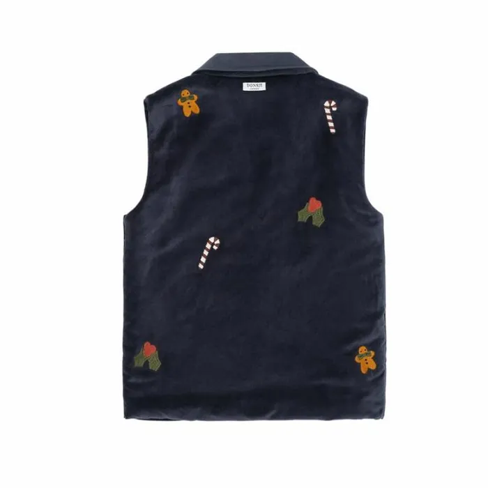 Donsje Amsterdam Jackets and Gilets Baby Mauck Gilet Blue Marine