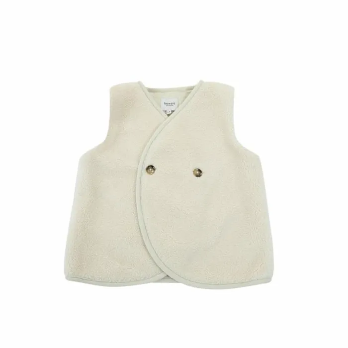 Donsje Amsterdam Jackets and Gilets Baby Monty Gilet Cream