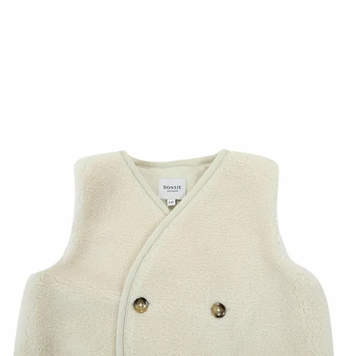 Donsje Amsterdam Jackets and Gilets Baby Monty Gilet Cream