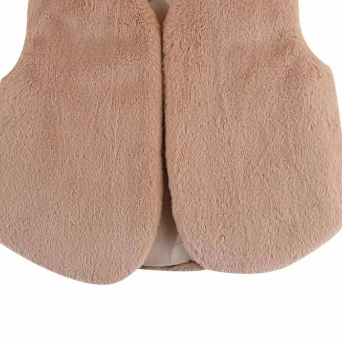 Donsje Amsterdam Jackets and Gilets Baby Pimmy Gilet Cloudy Rose Teddy