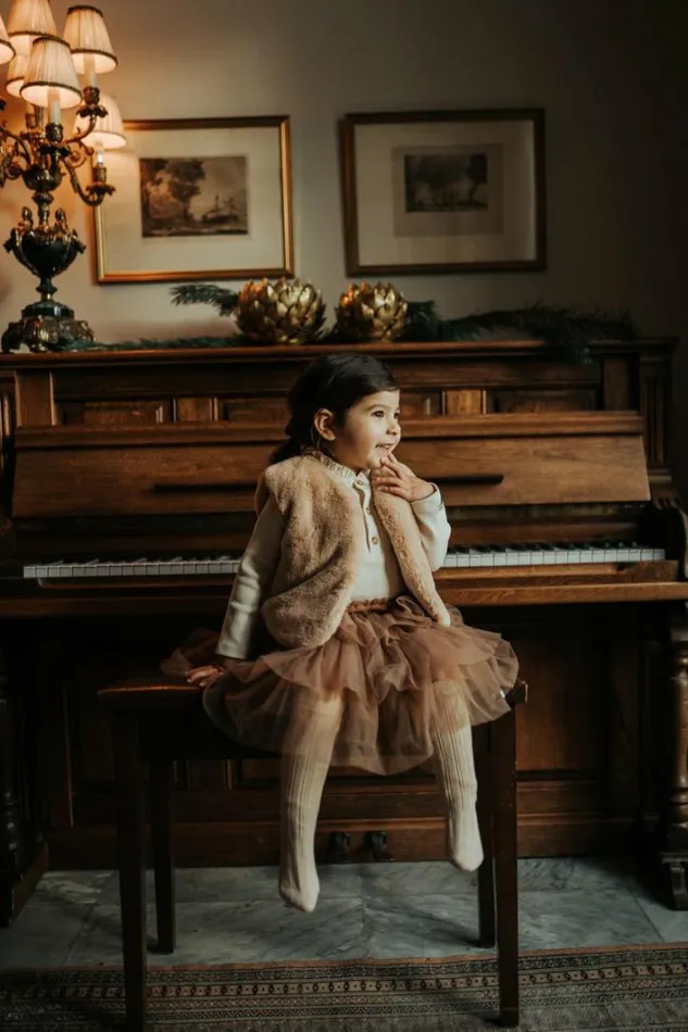 Donsje Amsterdam Jackets and Gilets Baby Pimmy Gilet Cloudy Rose Teddy