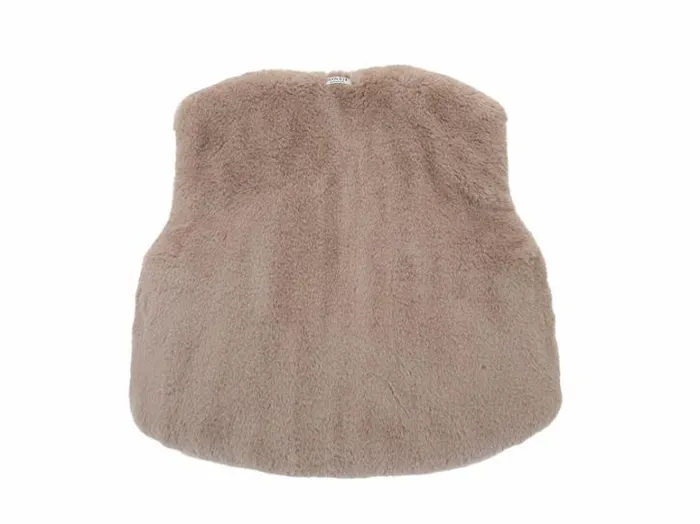 Donsje Amsterdam Jackets and Gilets Baby Pimmy Gilet Taupe Teddy