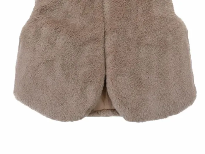 Donsje Amsterdam Jackets and Gilets Baby Pimmy Gilet Taupe Teddy