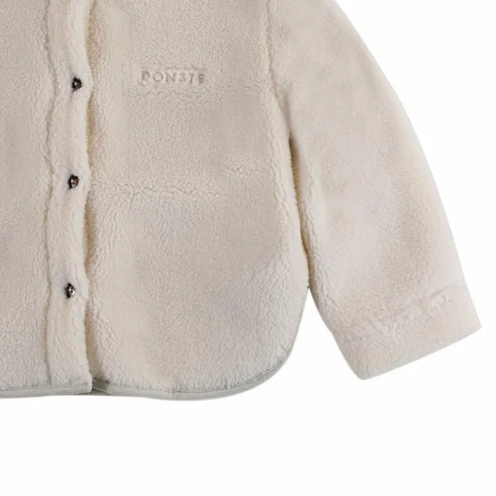 Donsje Amsterdam Jackets and Gilets Baby Thom Overshirt White Sand