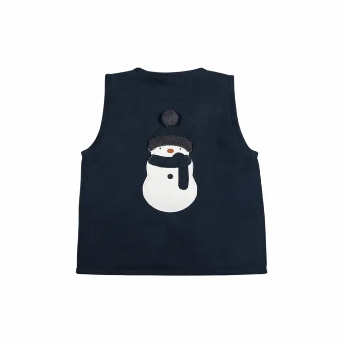 Donsje Amsterdam Jackets and Gilets Boys Lige Gilet Navy Nubuck