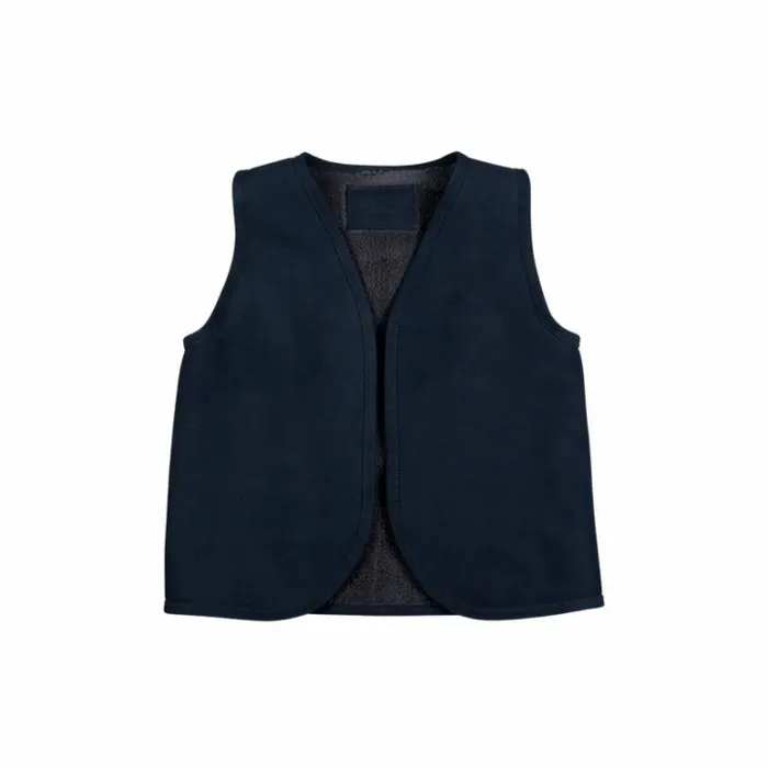 Donsje Amsterdam Jackets and Gilets Boys Lige Gilet Navy Nubuck