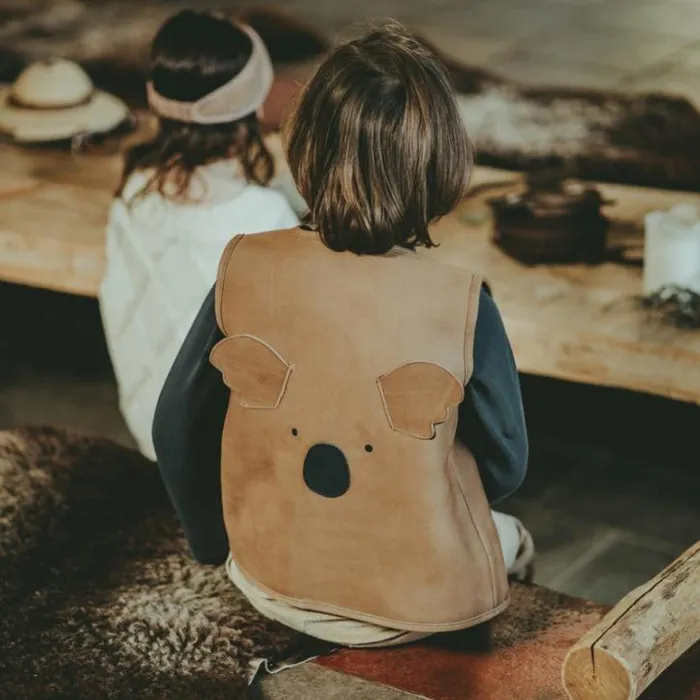 Donsje Amsterdam Jackets and Gilets Boys Noa Gilet Truffle Nubuck