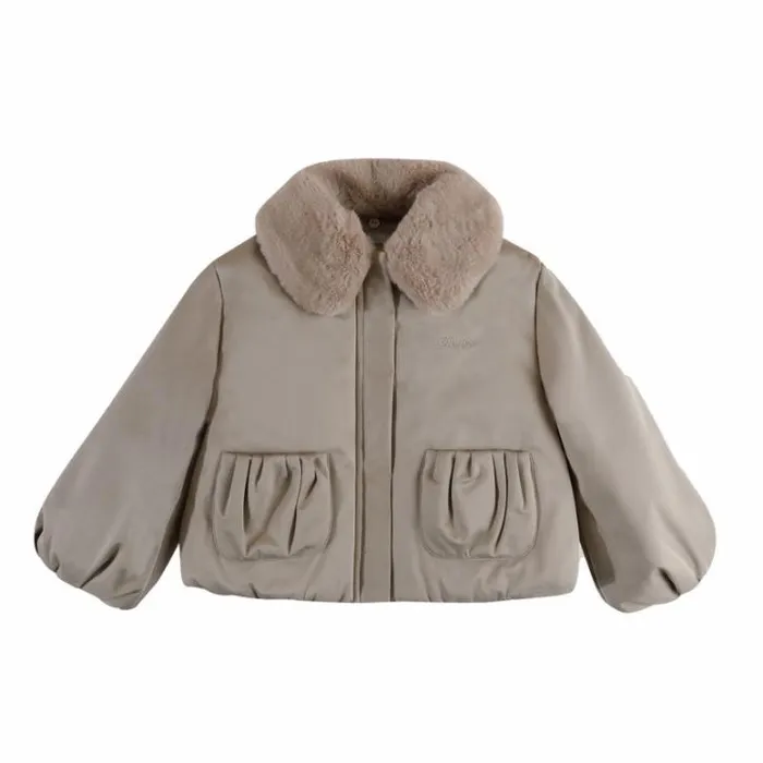 Donsje Amsterdam Jackets and Gilets Girls Bloci Jacket Soft Taupe