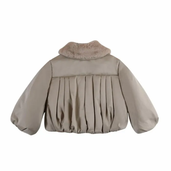 Donsje Amsterdam Jackets and Gilets Girls Bloci Jacket Soft Taupe
