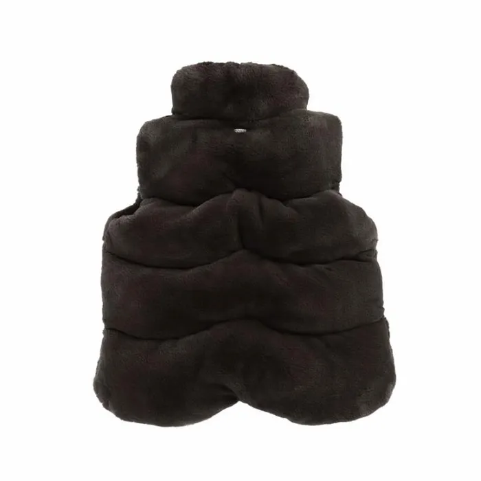 Donsje Amsterdam Jackets and Gilets Girls Jane Bodywarmer Forest Brown Teddy